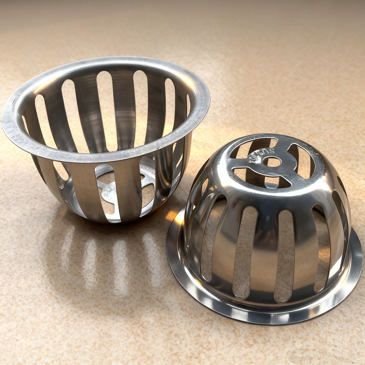 SUS304 Stainless Steel Roof Dome Drain Cover Strainer Anti-Clogging Atrium Grate 2pcs/pk (Φ: 3.5 inch) — Amazon image 5