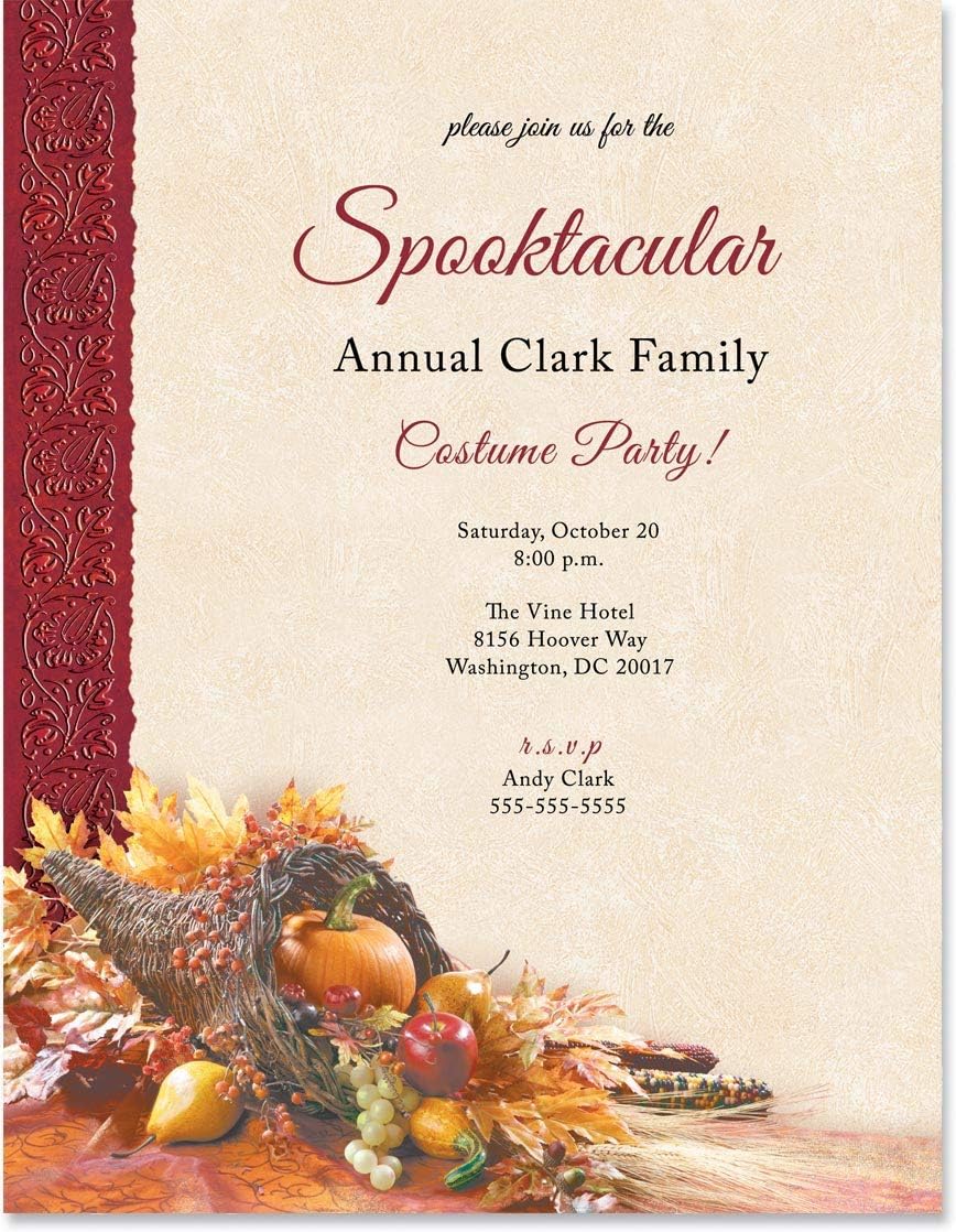 PaperDirect Harvest Cornucopia Letterhead, 8.5 x 11, 100 Count