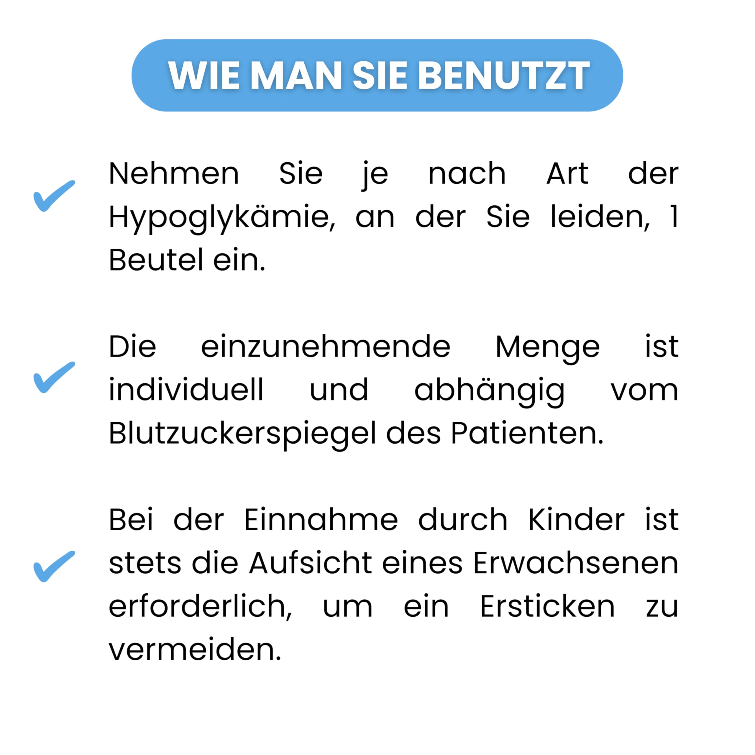 Glukosegel gegen Hypoglykämie / 30 Beutel x 12 g schnell absorbierbare flüssige Glukose / 15 ml flüssige Glukose zur Linderung von Hypoglykämie bei Patienten mit Diabetes