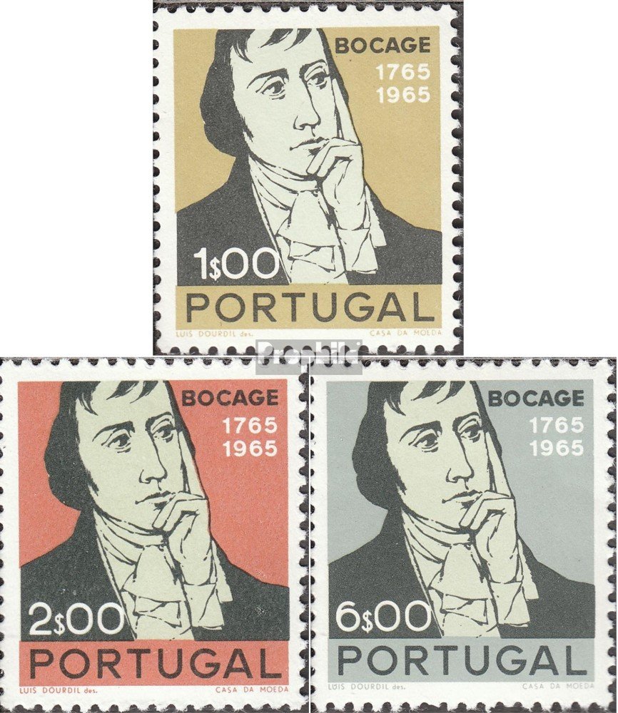 Portugal 1023-1025 (complete.issue.) 1966 M. M. Barbosa You Bocage (Stamps for collectors)