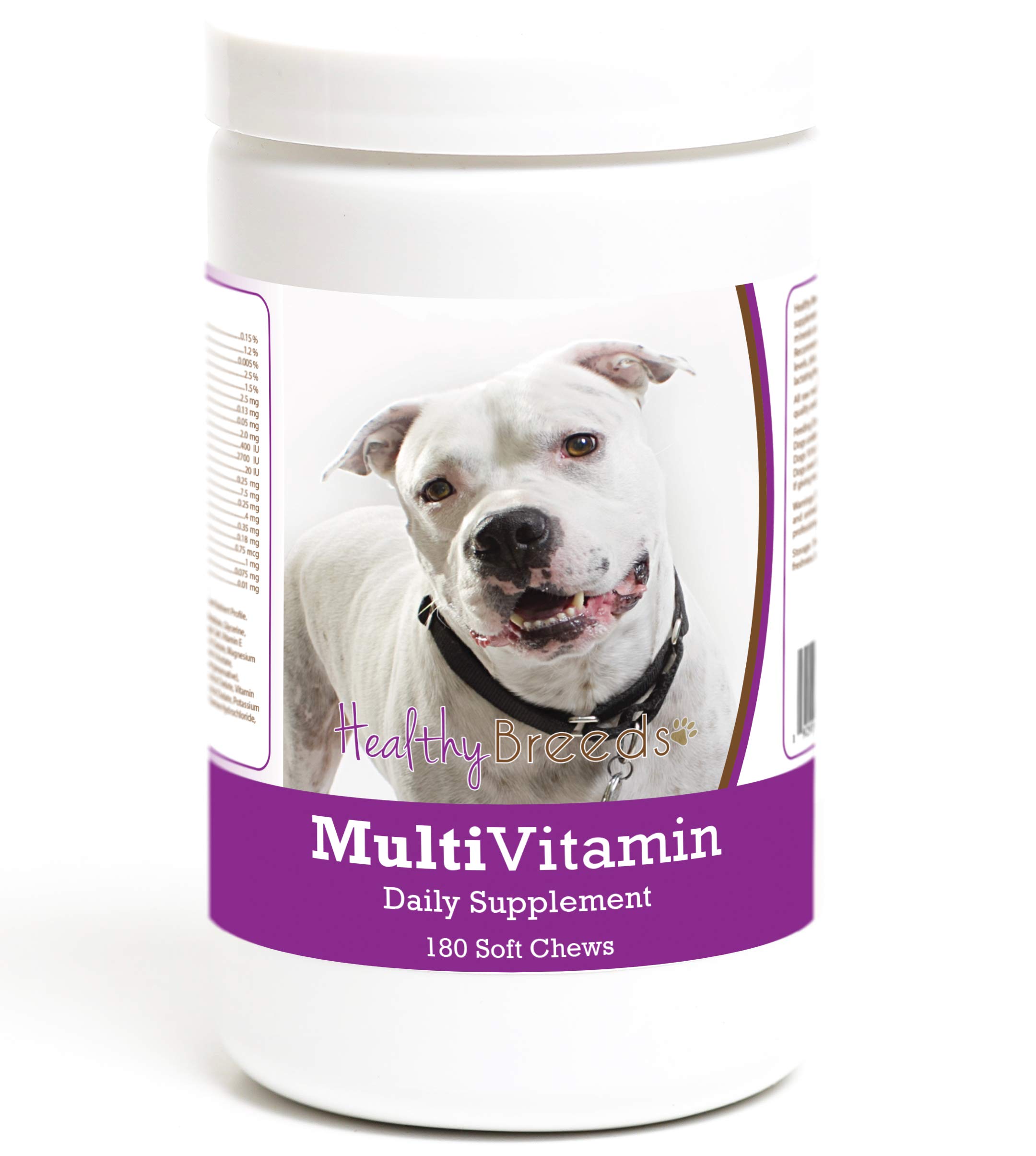Healthy Breeds Pit Bull Multivitamin Soft Chew for Dogs 180 Count