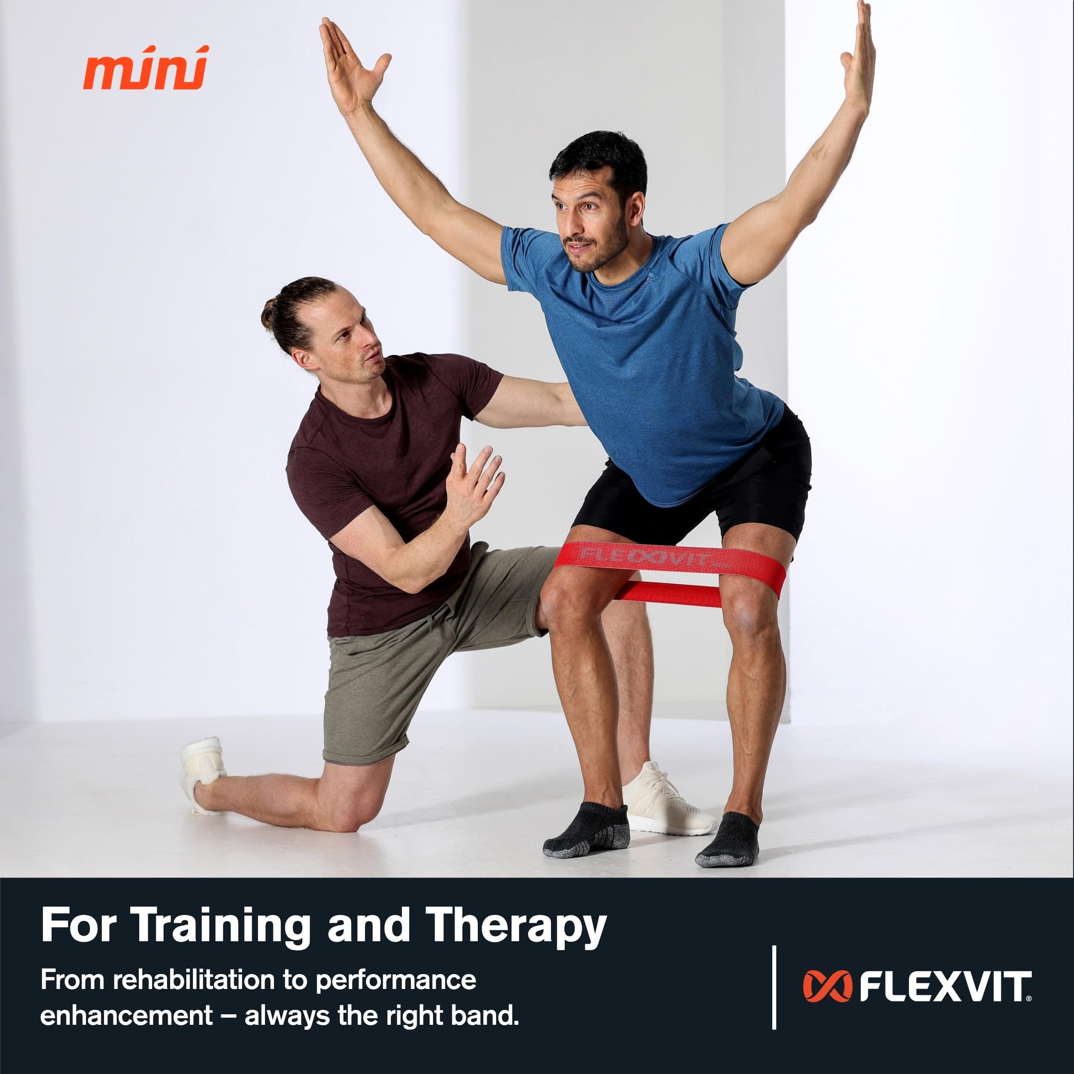 FLEXVIT Mini Band zestaw 3 i 6 taśm fitness do ogólnych ćwiczeń stabilizacyjnych, rozciągania i mobilizacji, różne grubości, dla początkujących i profesjonalistów