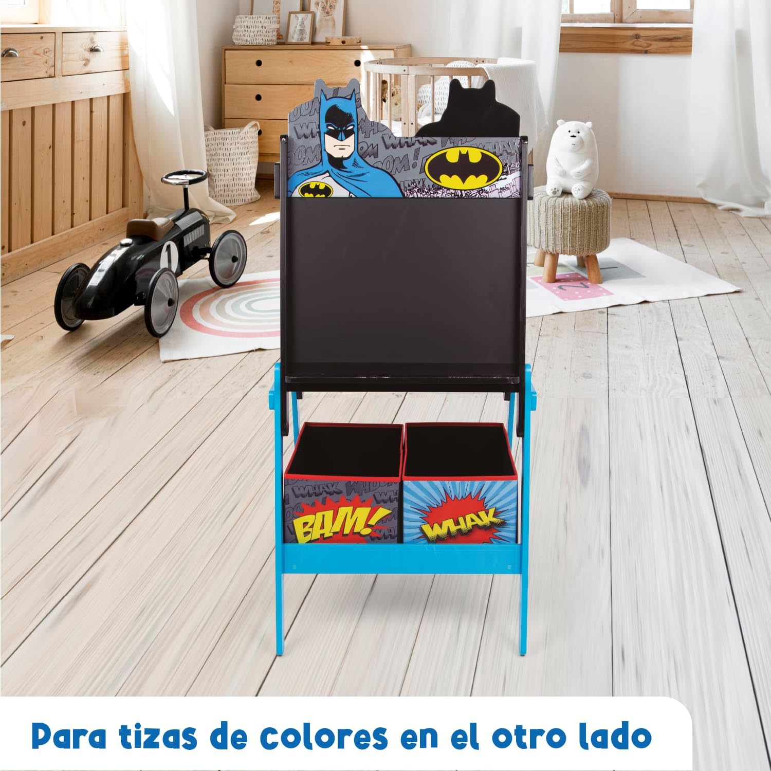 ARDITEX Pizarra con Soporte multifunción de Madera de 54x45x117cm de Batman