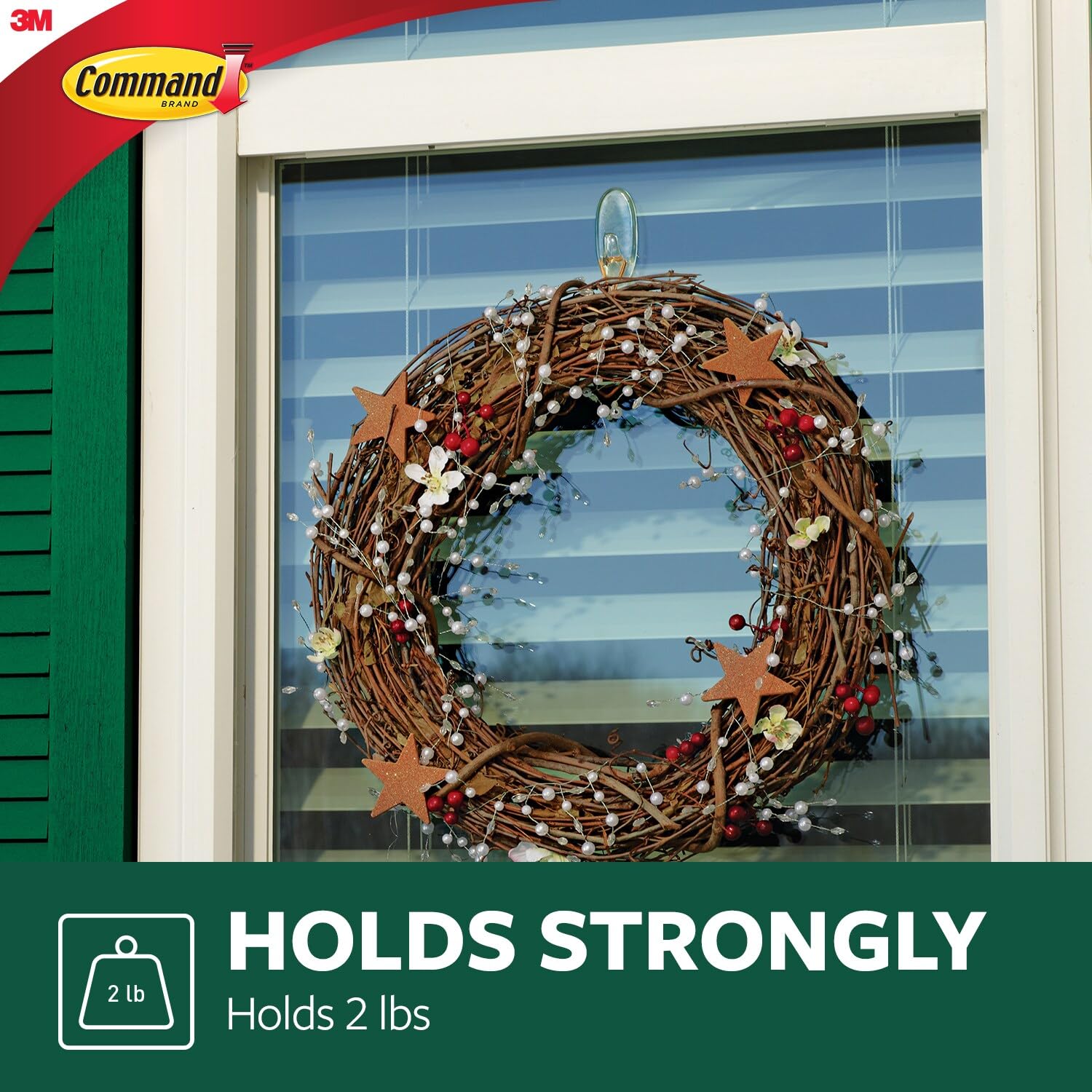 Command Clear Wall Hooks - Damage-Free Hanging -4 Command Clear Wall Hooks - Damage-Free Hanging -4