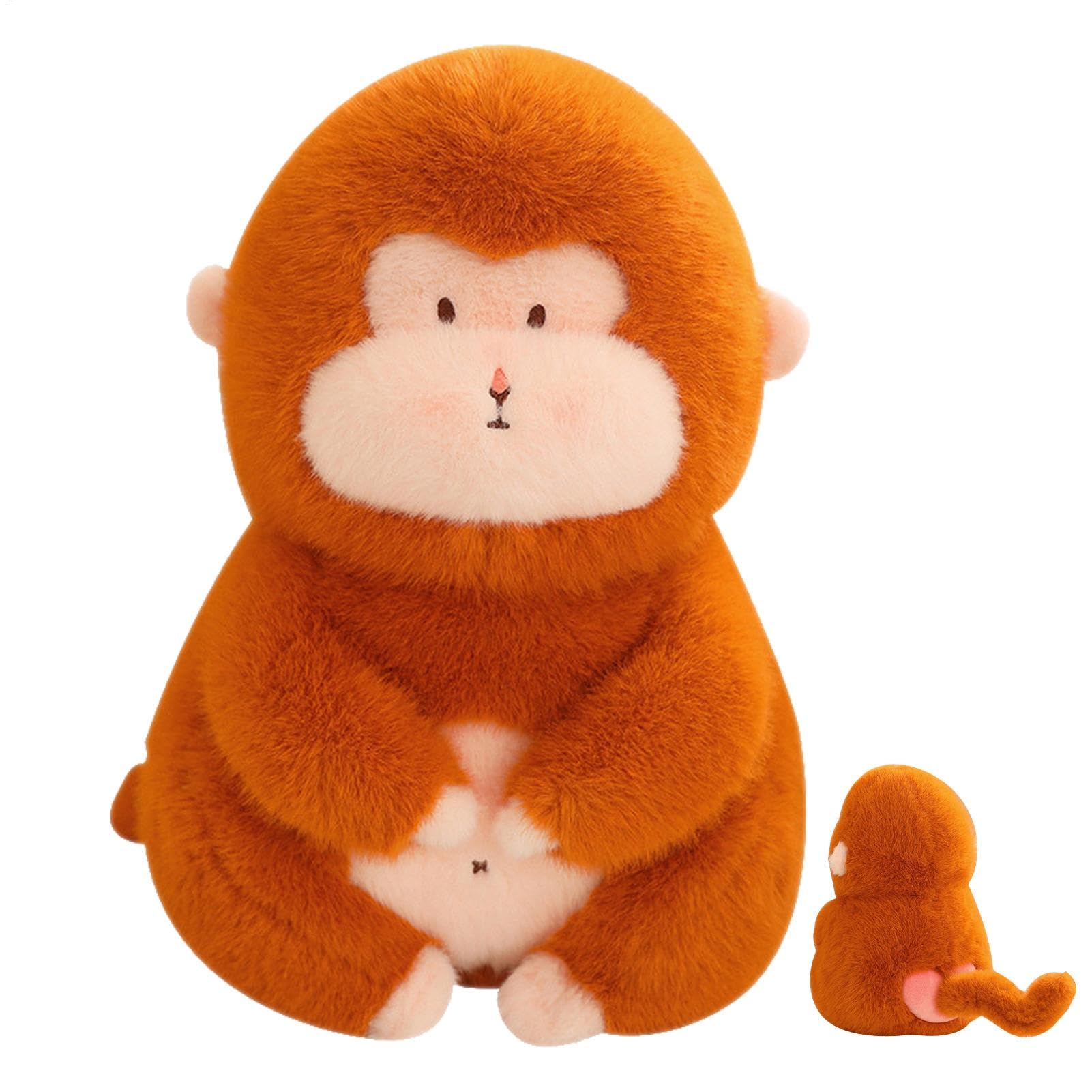 Amazon.co.jp: かわいいぬいぐるみ、愛らしい猿のマスコット人形