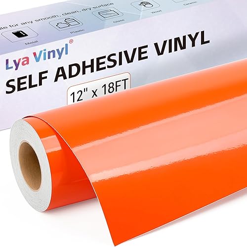 Miniatura 83 de Lya Vinyl - Vinilo permanente negro brillante, rollo adhesivo permanente de 12 pulgadas x 50 pies para máquina de corte, rollo de vinilo para Negro