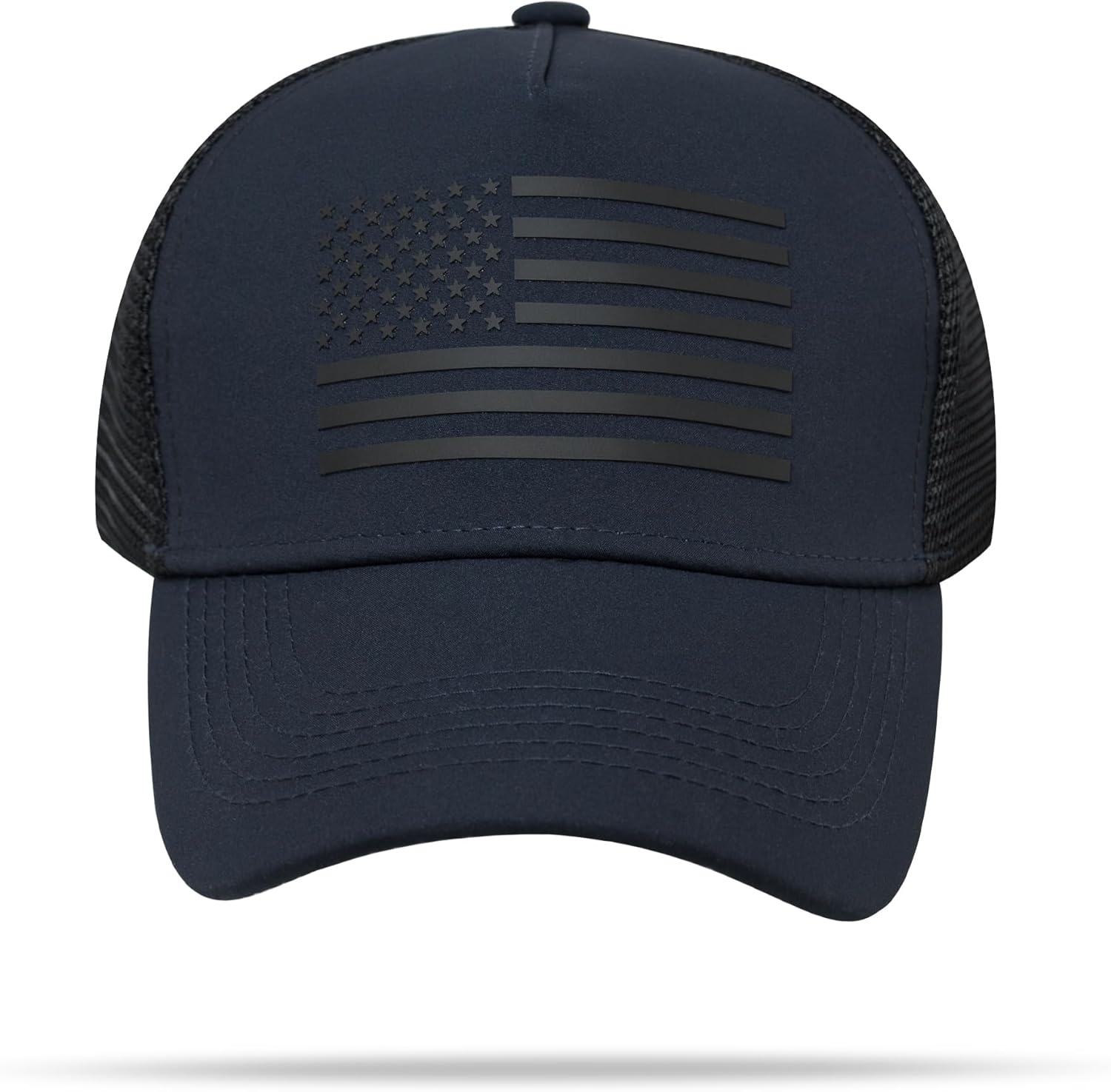 IIN American Flag Mesh Baseball Cap, Patriotic Trucker Hat for Men Women, Quick-Dry Breathable Design, Adjustable Snapback - Image 2