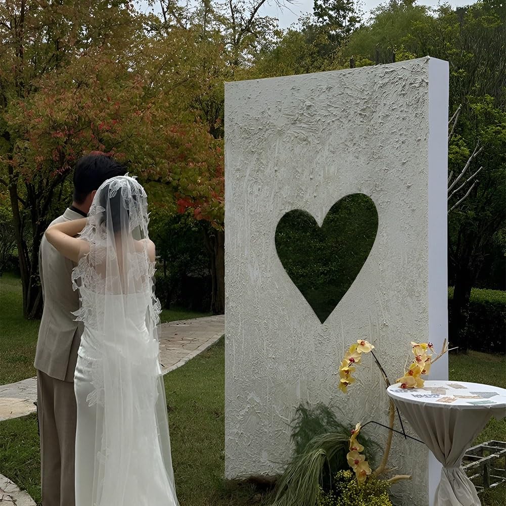 Specchio da Parete in Acrilico a Forma di Cuore, Grazioso Specchio Decorativo Senza Cornice, Autoadesivo Infrangibile e Facile da Installare(76x65cm-29.9x25.5in)