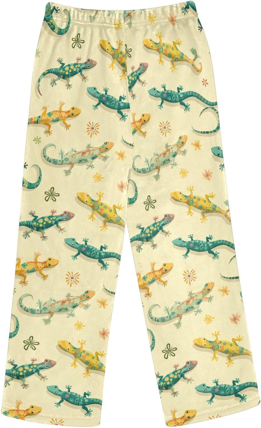visesunny Colorful Gecko Boys Pants for Kids Fleece Bottoms Long Jogger Pants Trousers with Pockets Size 6-14Y