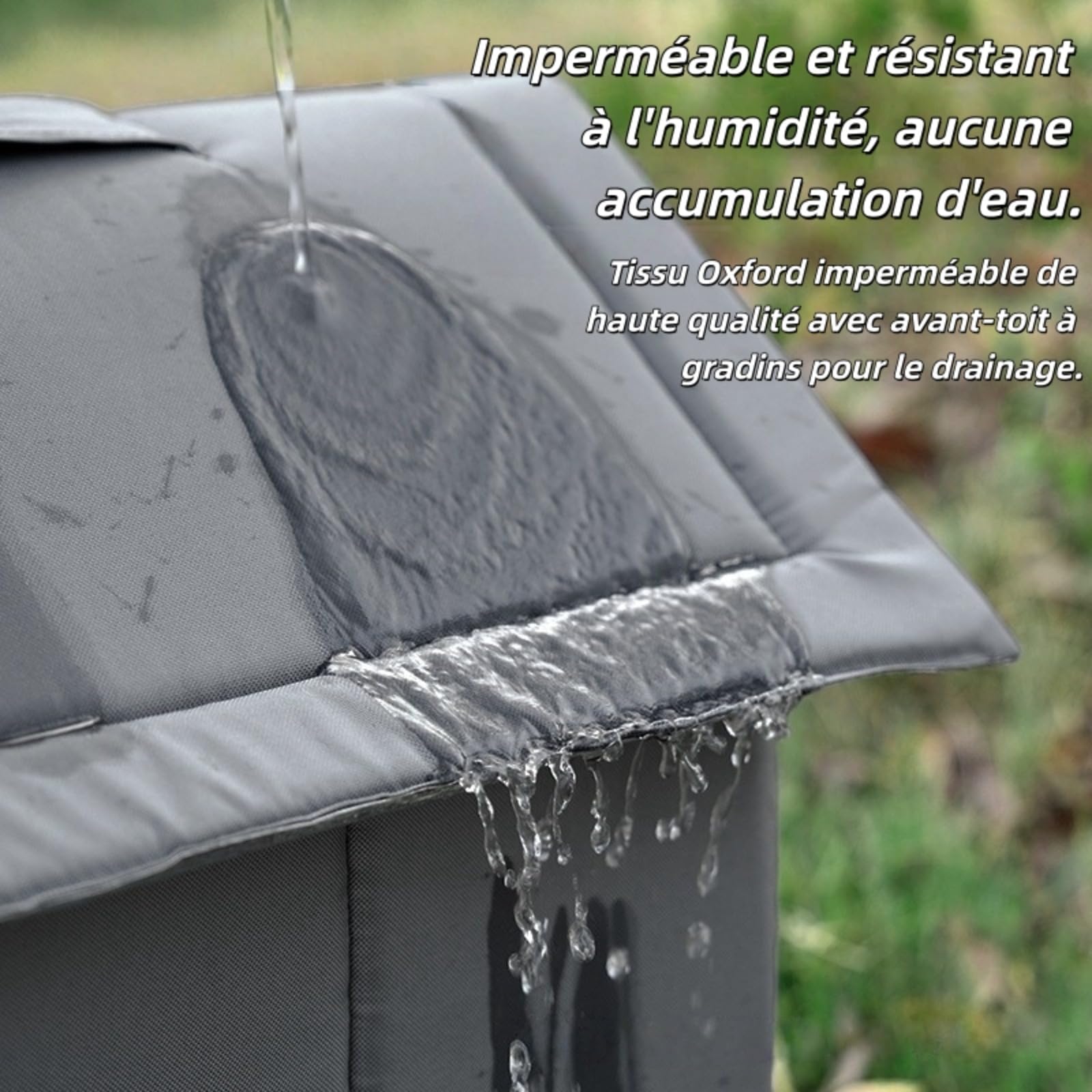 Générique Niche pour Chat Extérieur Hiver, Abri Isotherme Imperméable surélevé avec Poignée pour Jardin
