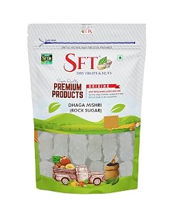 SFT Dhaga Mishri, 1Kg | Rock Sugar | Pure Thread Crystal | Thread Mishri | Mishri Crystal