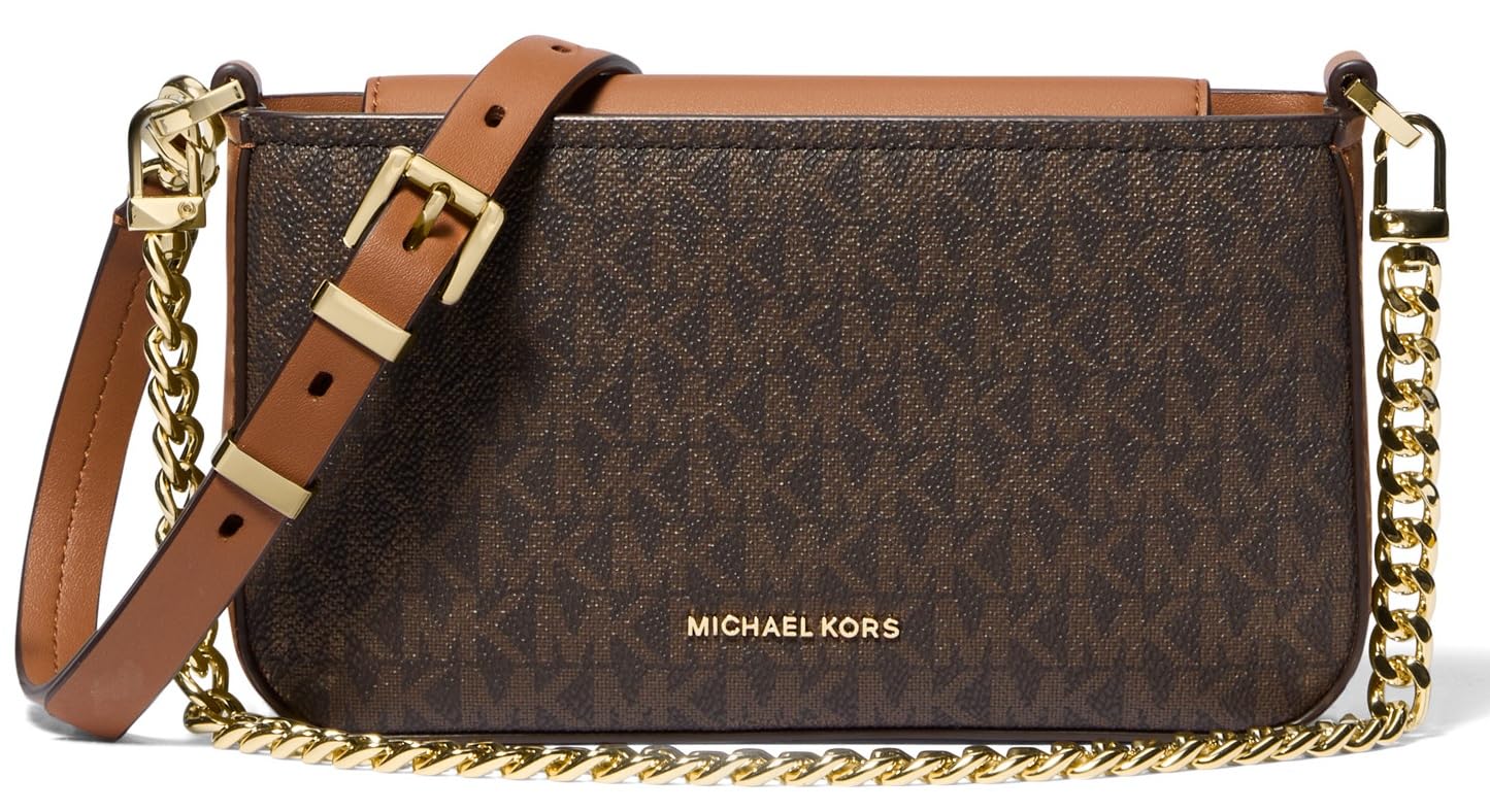 Michael Kors Women's Brown Convertible Crossbody Bag Bryant Mini Pouch