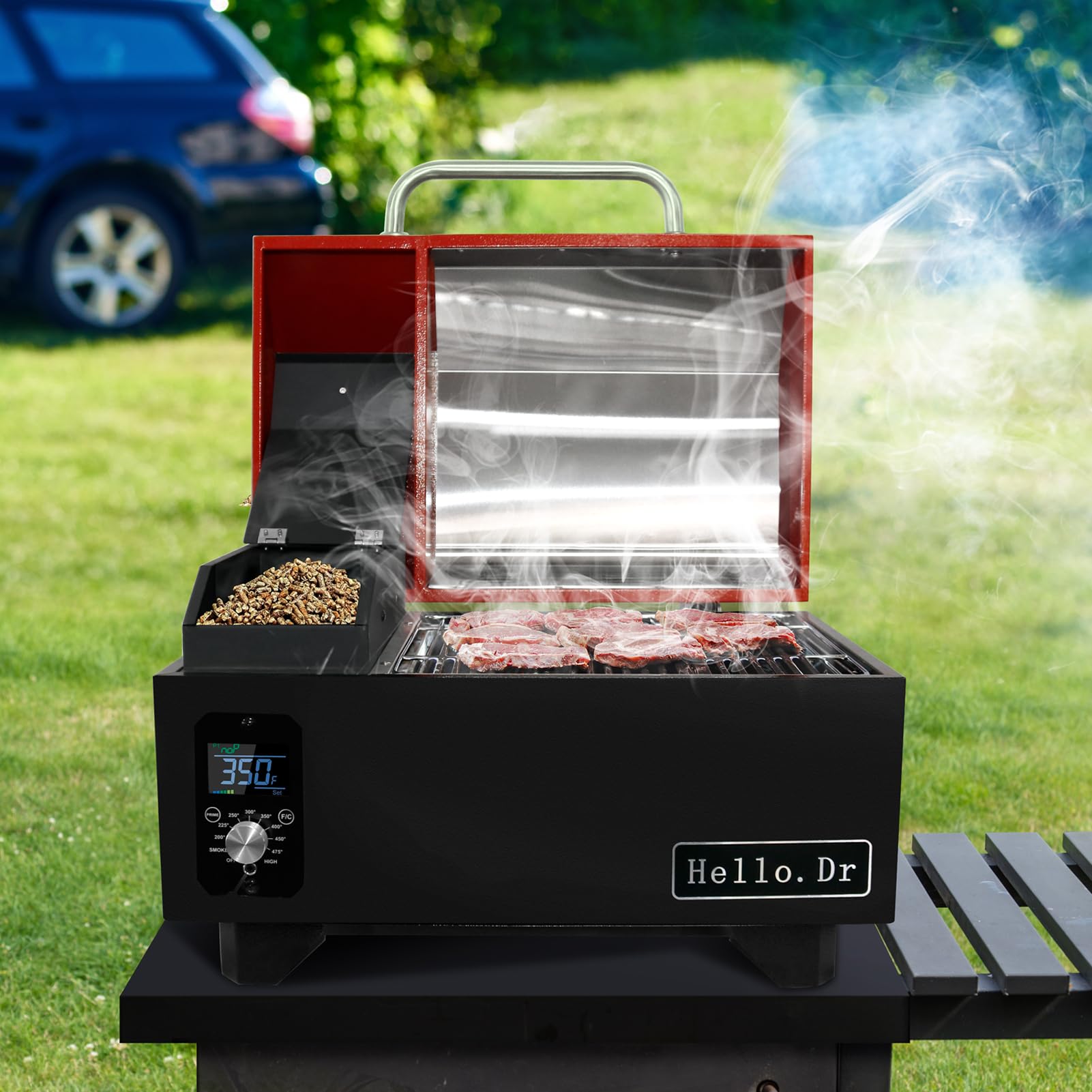 Hello Dr Portable Wood Pellet Grill In Electric Desertcart INDIA