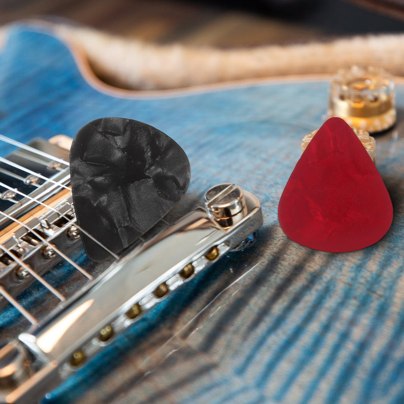 Kit de Reparación de Guitarra 72 Piezas para Mantenimiento | Abs y Acero Inoxidable, Paño de Algodón Incluido, Bolsa de Almacenamiento, Formato Portátil Color Aleatorio