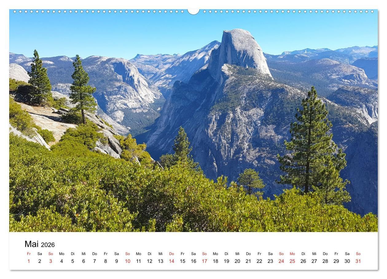 USA Nationalparks - Eine Reise durch die Vielfalt und Schönheit der Naturparks Nordamerikas (Wandkalender 2026 DIN A2 quer), CALVENDO Monatskalender: Atemberaubende Landschaften (CALVENDO Natur)