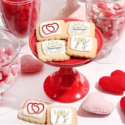 Miniatura 9 de Cestas de regalo de galletas navideñas para hombres, mujeres y niños, golosinas decoradas para galletas navideñas, azúcar envuelta individualmente,