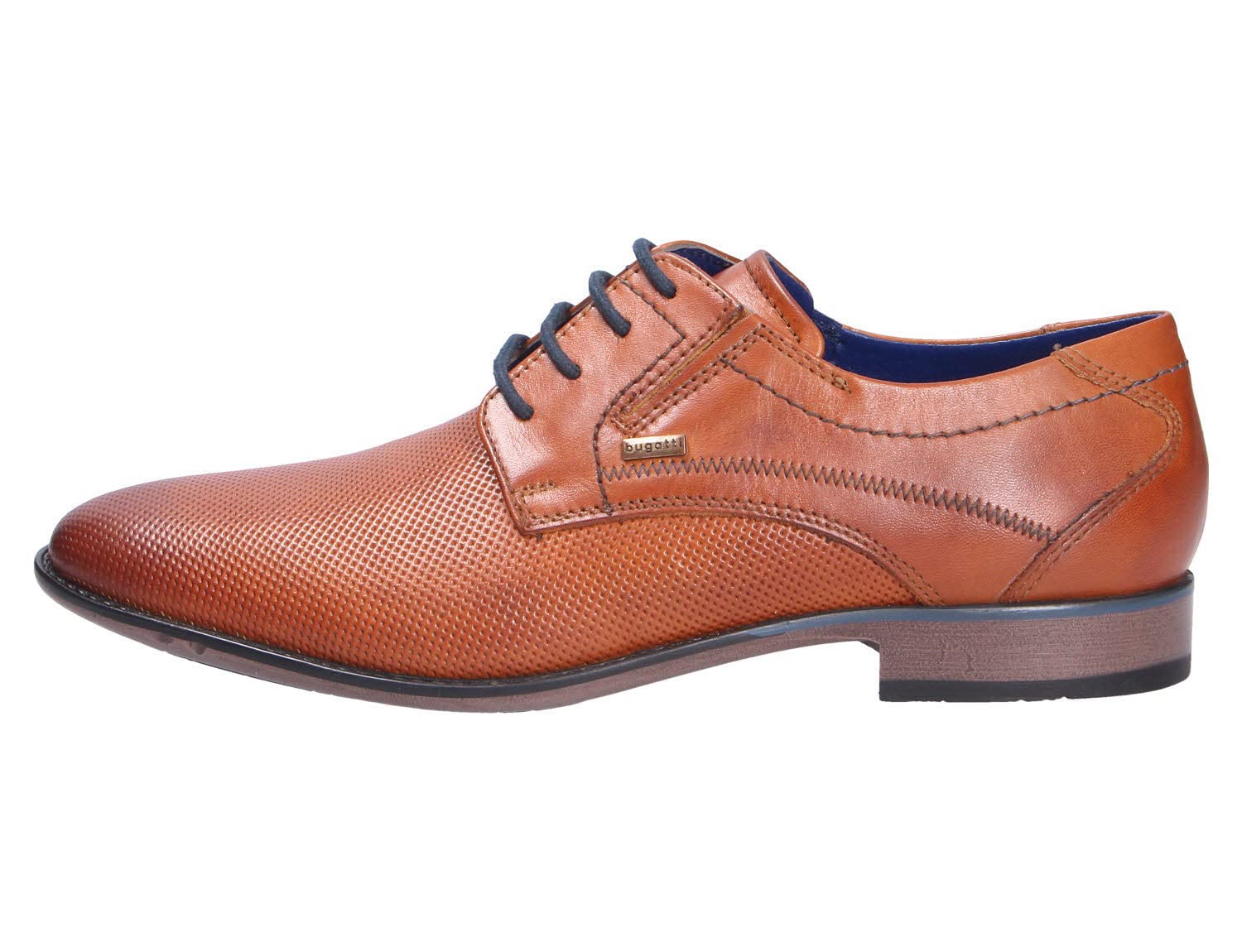 Bugatti Scarpa Bassa Business in Pelle, Derby con Rifinitura A Mano E Traforatura Scarpe Stringate DerbyUomo