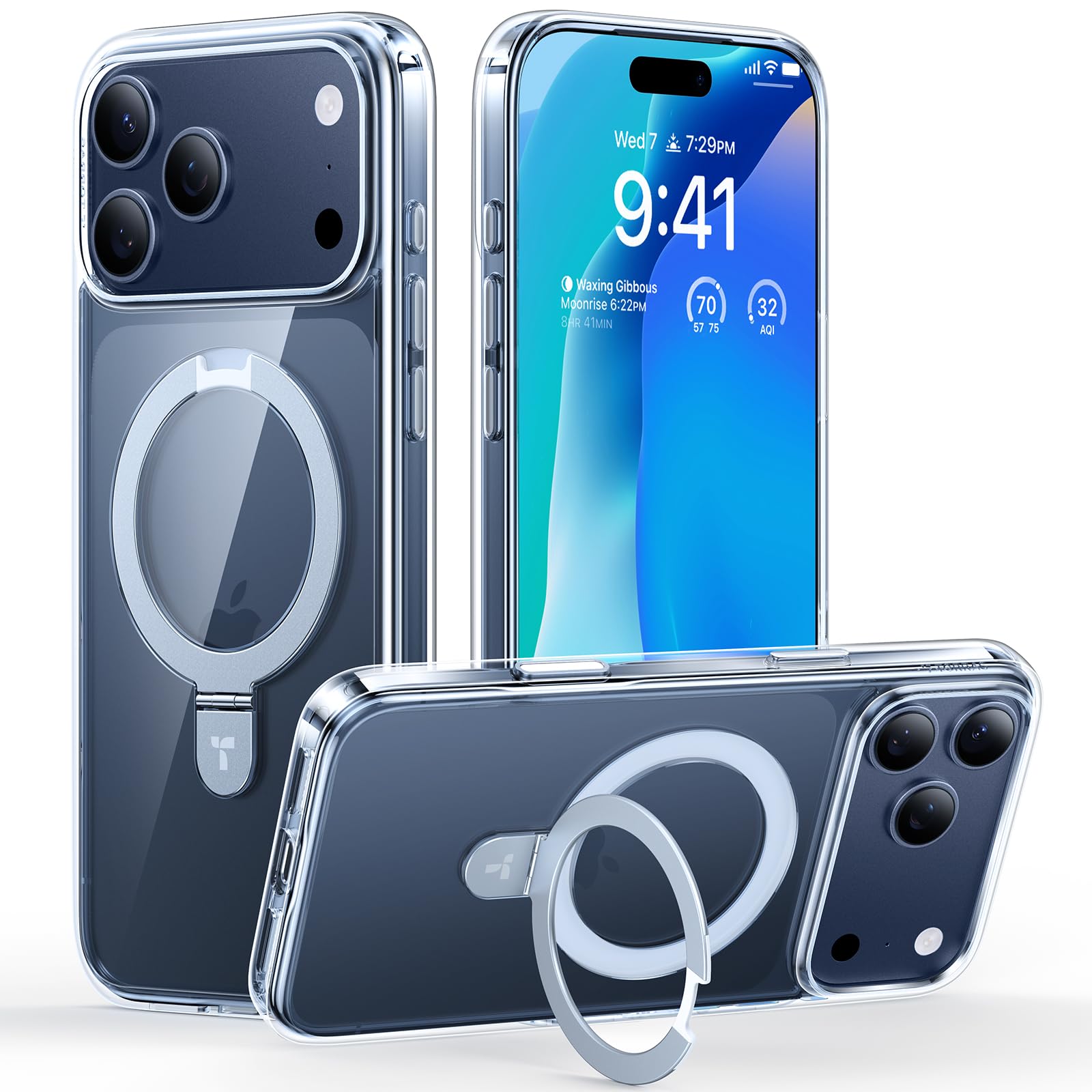 Photo 1 of TORRAS Ostand Magnetic for iPhone 17 Pro Max Case, Build in Stand