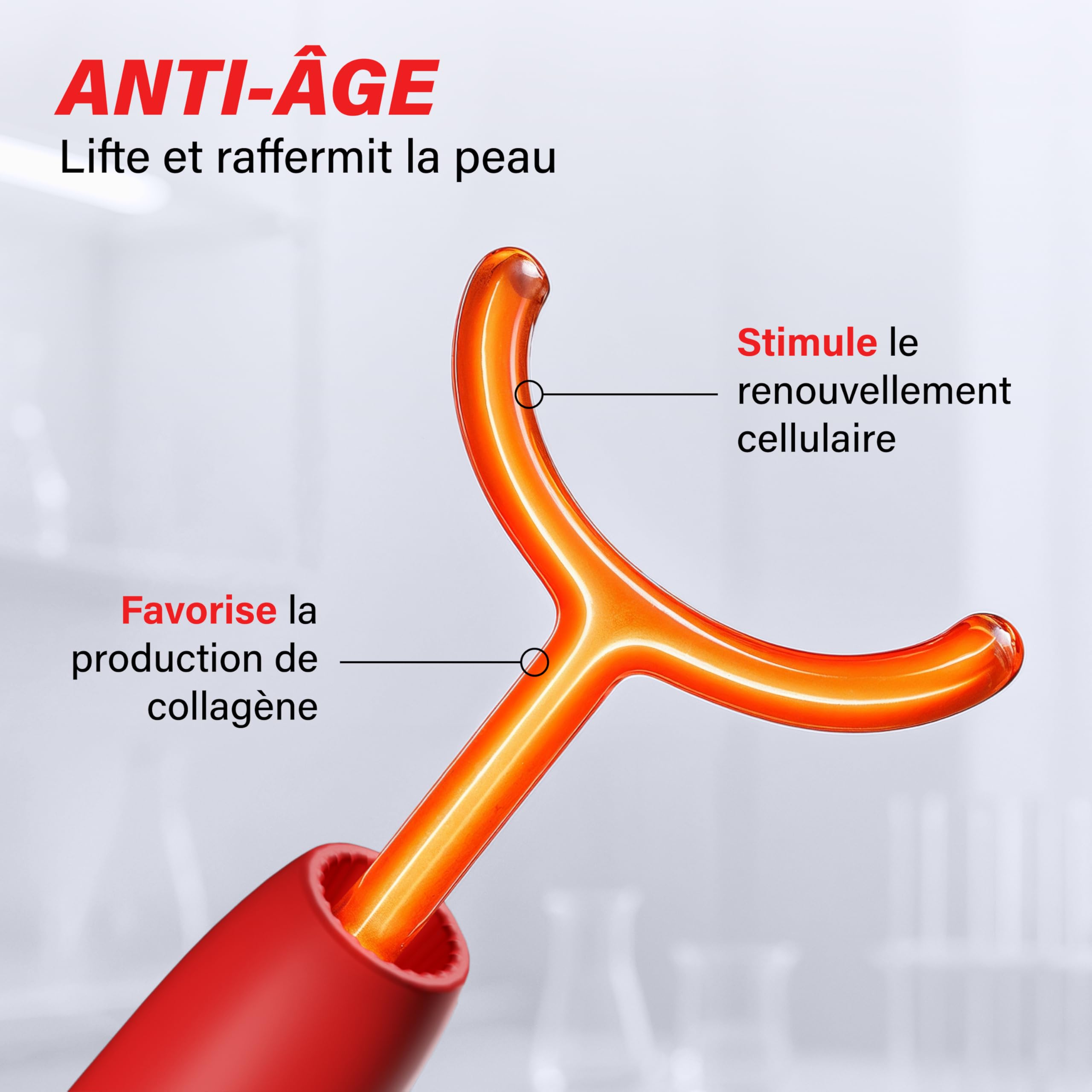 Appareil Haute Fréquence 2 en 1 My SOS Beauty - Anti-Imperfections & Anti-Âge - Réduit l’Acné, Resserre les Pores, Lisse les Rides - Effet Fermeté et Anti-Rides - Soin Visage Professionnel à Domicile