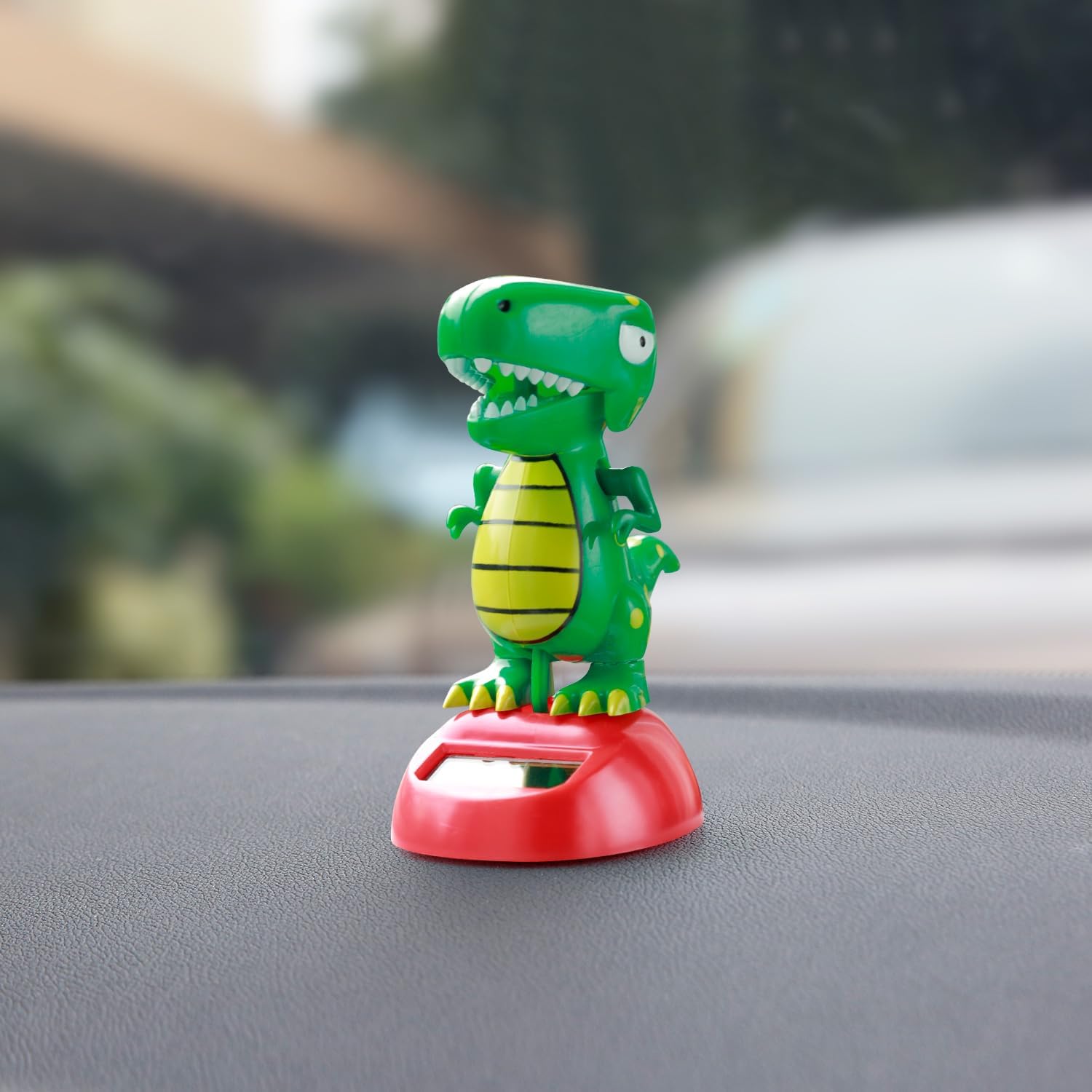 YGMONER Dinosaurs Waving Arms Car Dashboard Dancer Cartoon Style Solar Powered Shaking Ornaments Bobble Head Decorations