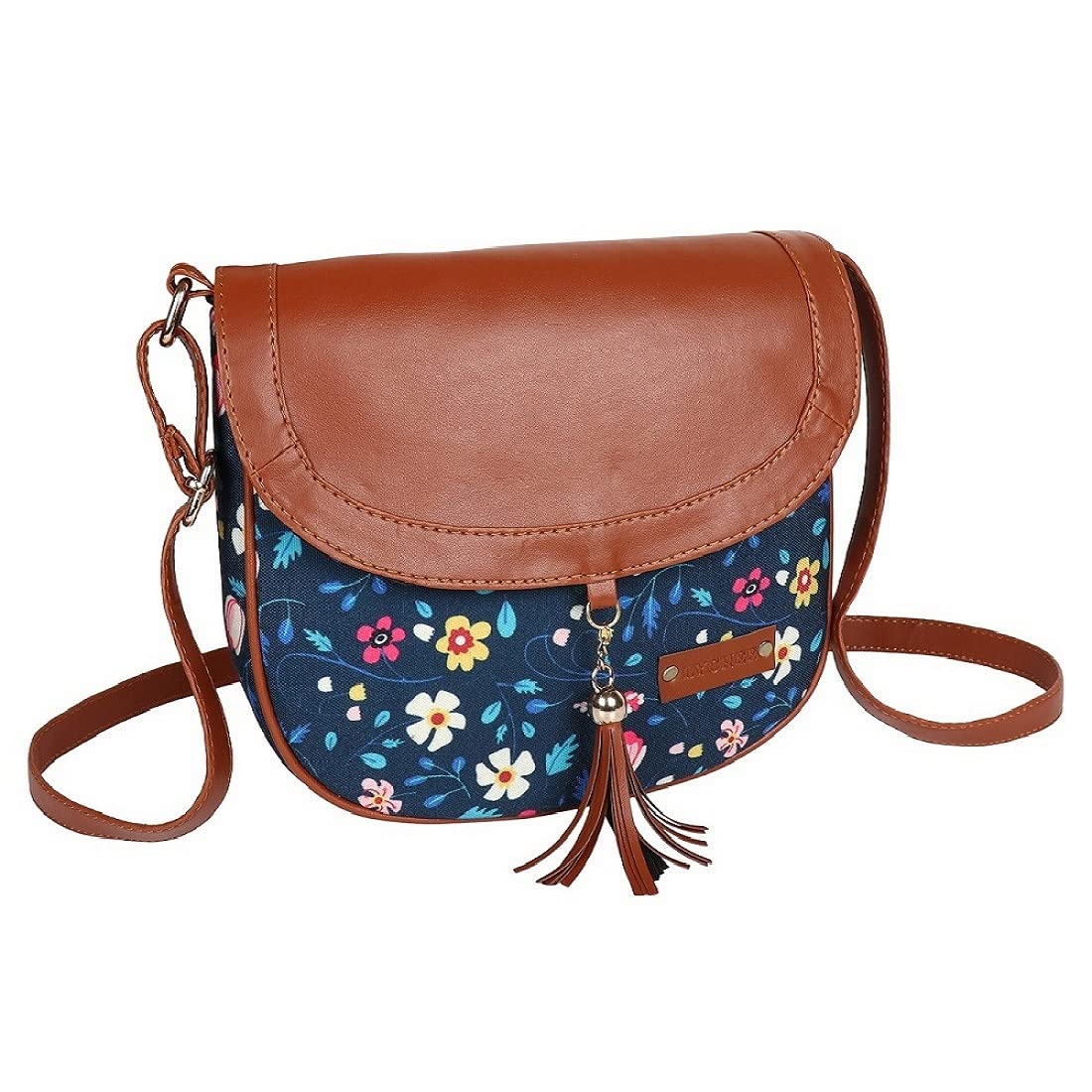 Lychee bags Women Printed Canvas Blue Sling Bag (B0B7RCRY4X) Amazon Price History, Amazon Price Tracker