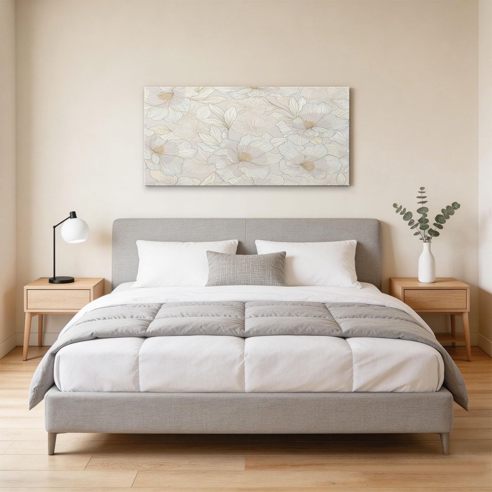 Delikatne obrazy ścienne do salonu, 40 x 30 W, minimalistyczne kwiaty, dekoracja ścienna, Aesthetic do sypialni, łazienki, biura, jadalni, korytarza, kuchni, pokoju