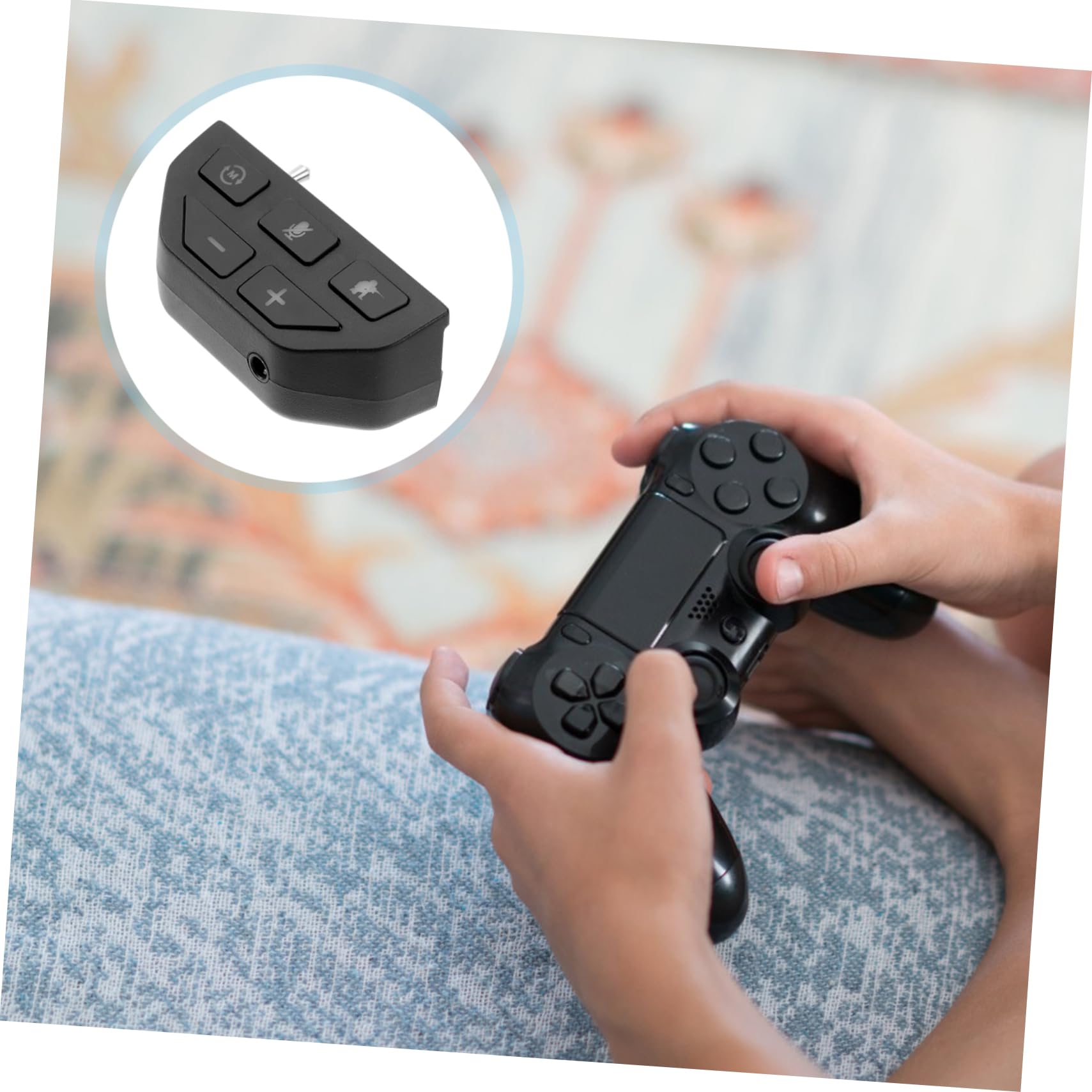 HEMOTON 2pezzi Adattatore Audio Per Cuffie Stereo Compatibile Controller e Resistente Facile Trasportare Per e