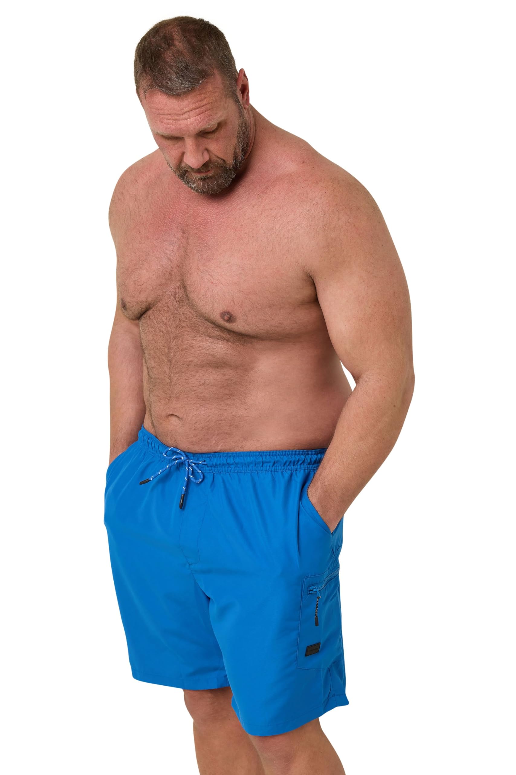 BadRhino Cargo Swim Shorts, Blue, Size 4Xl, Men