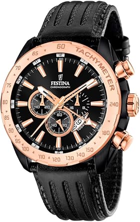 Festina Orologio Cronografo Quarzo Uomo con Cinturino in Pelle F16899/1 :  Amazon.it: Orologi
