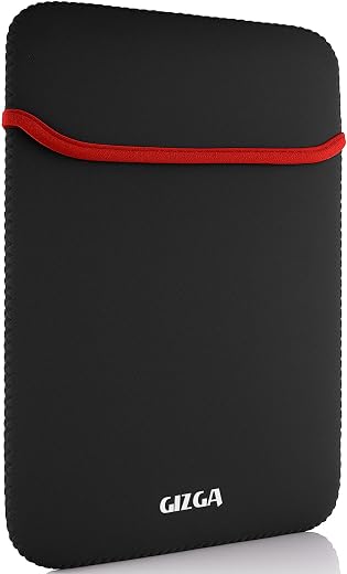 GIZGA Club-laptop Neoprene Reversible for 15.6-inches Laptop Sleeve - Black-Red