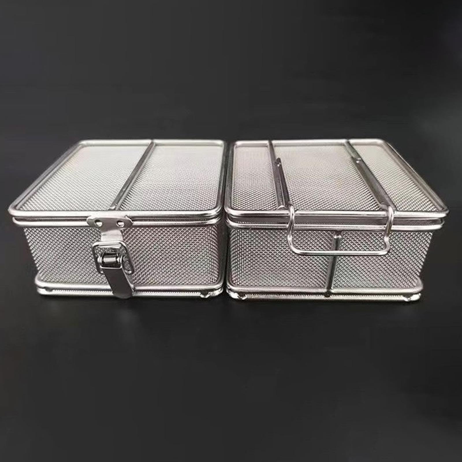 Ultraschall Reinigungskorb, Tragbares Multifunktionales Ultraschallgerät Aus Edelstahl Zur Dampfreinigung von Schmuck Und Kleinen Gegenständen
