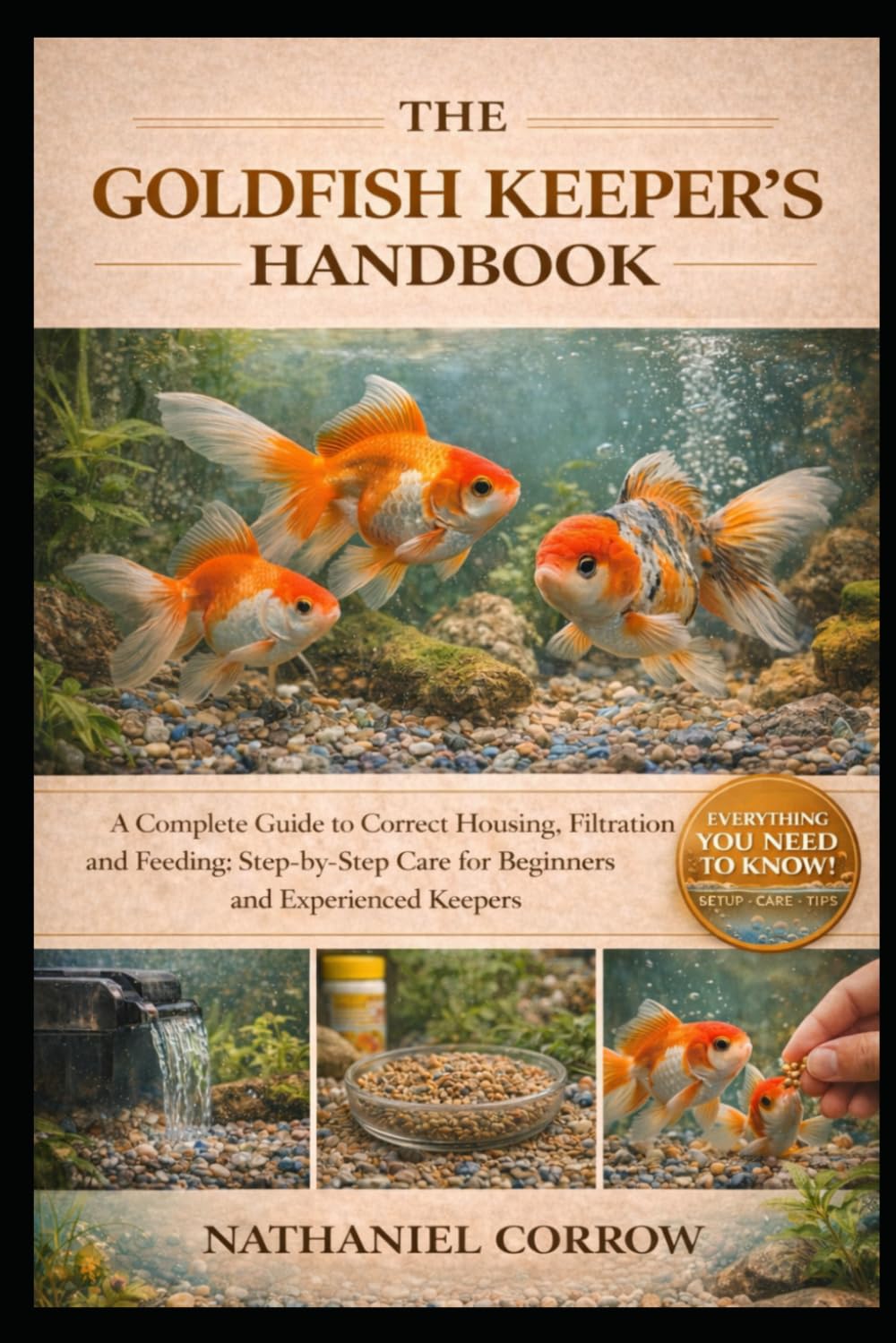 THE GOLDFISH KEEPER’S HANDBOOK: A Complete Guide to Correct Housing, Filtration, and Feeding: Step-by-Step Care for Beginners and Experienced Keepers