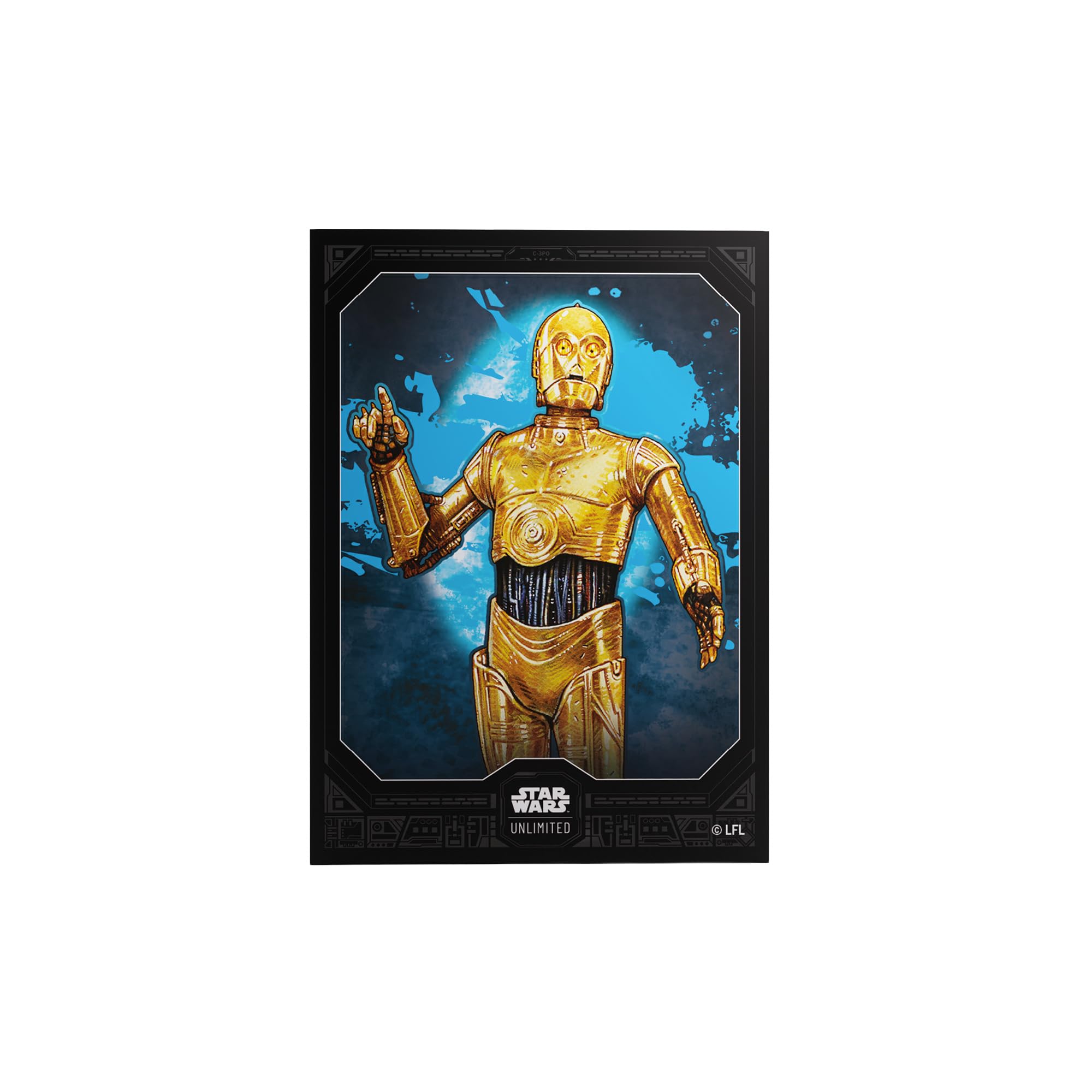 Gamegenic | Star Wars: Unlimited Premium Art Sleeves - C-3PO | Trading Card Game Accessory