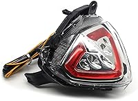 Vista 4 de MZS Luz trasera para motocicleta, LED integrado señal de giro intermitente transparente compatible con CBR500R CBR 500R CB500F CB500X 2013-2015