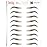 Brows by Bossy Studio & Co Temporary Eyebrow Tattoos Waterproof Eyebrow Stickers, False Tattoos Hair Like Peel Off Instant Transfer Brow tapered brown