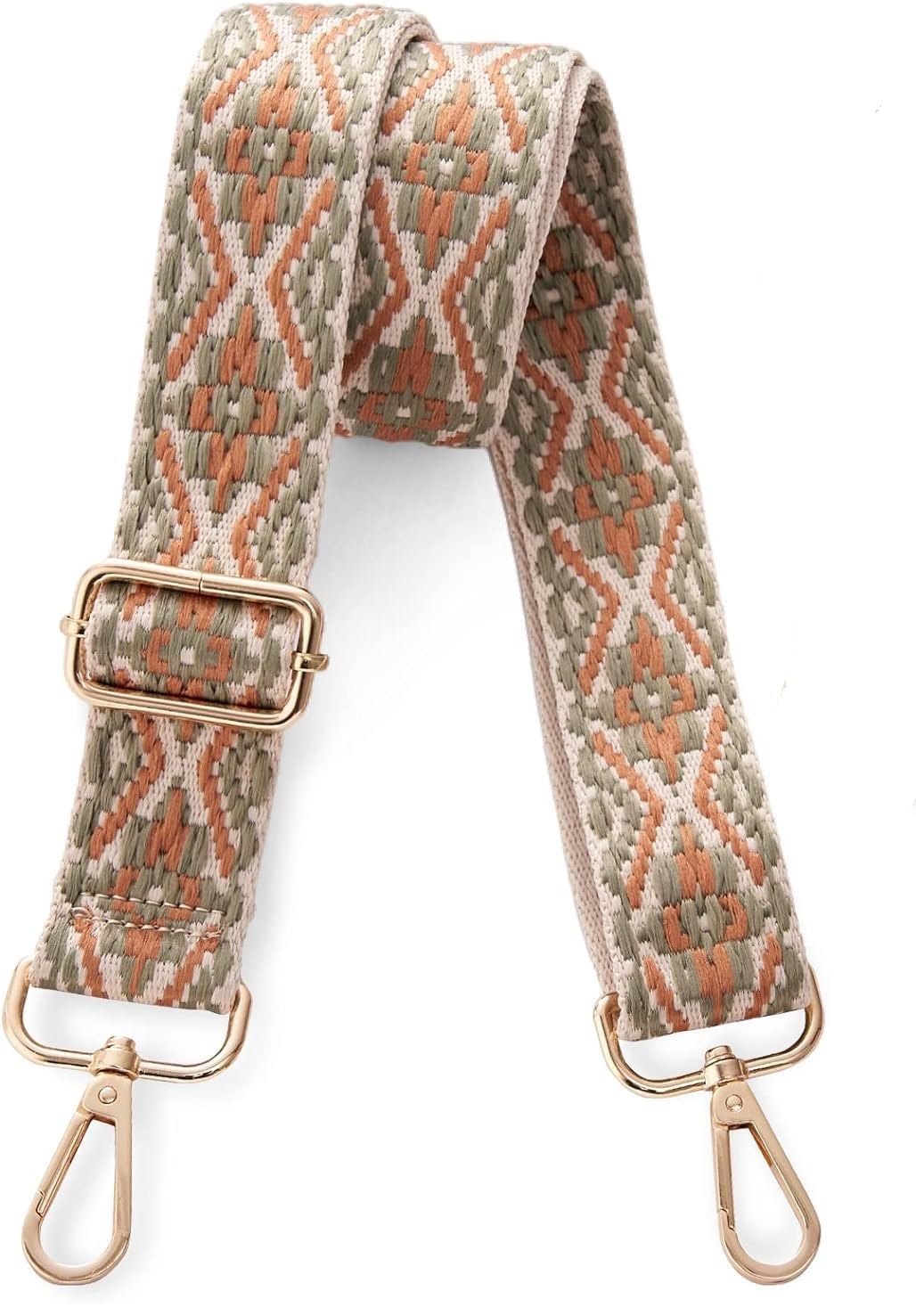 Adjustable Purse Strap Replacement – 1.5'' Wide Crossbody Shoulder Strap for Women, Boho Handbag Strap