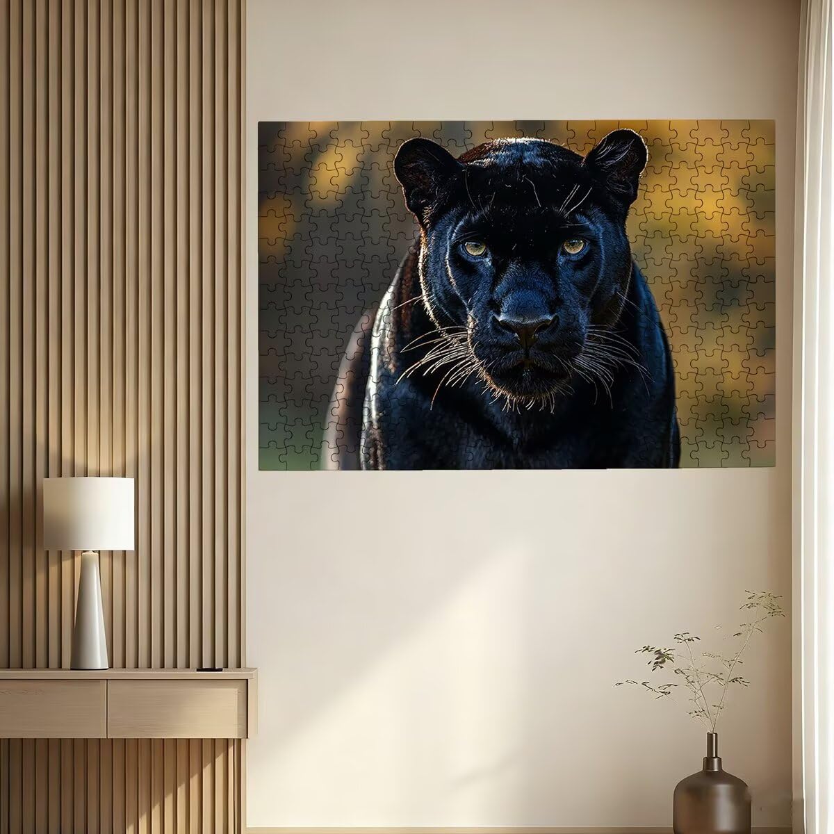 Puzzle 1500 sztuk dla dorosłych zwierząt, Leopard Puzzle 1500 sztuk dla dorosłych, drewniane puzzle z pudełkiem na prezent rozmiar 87 x 57 cm, wyzwanie puzzle dla całej rodziny, prezent dla kobiet