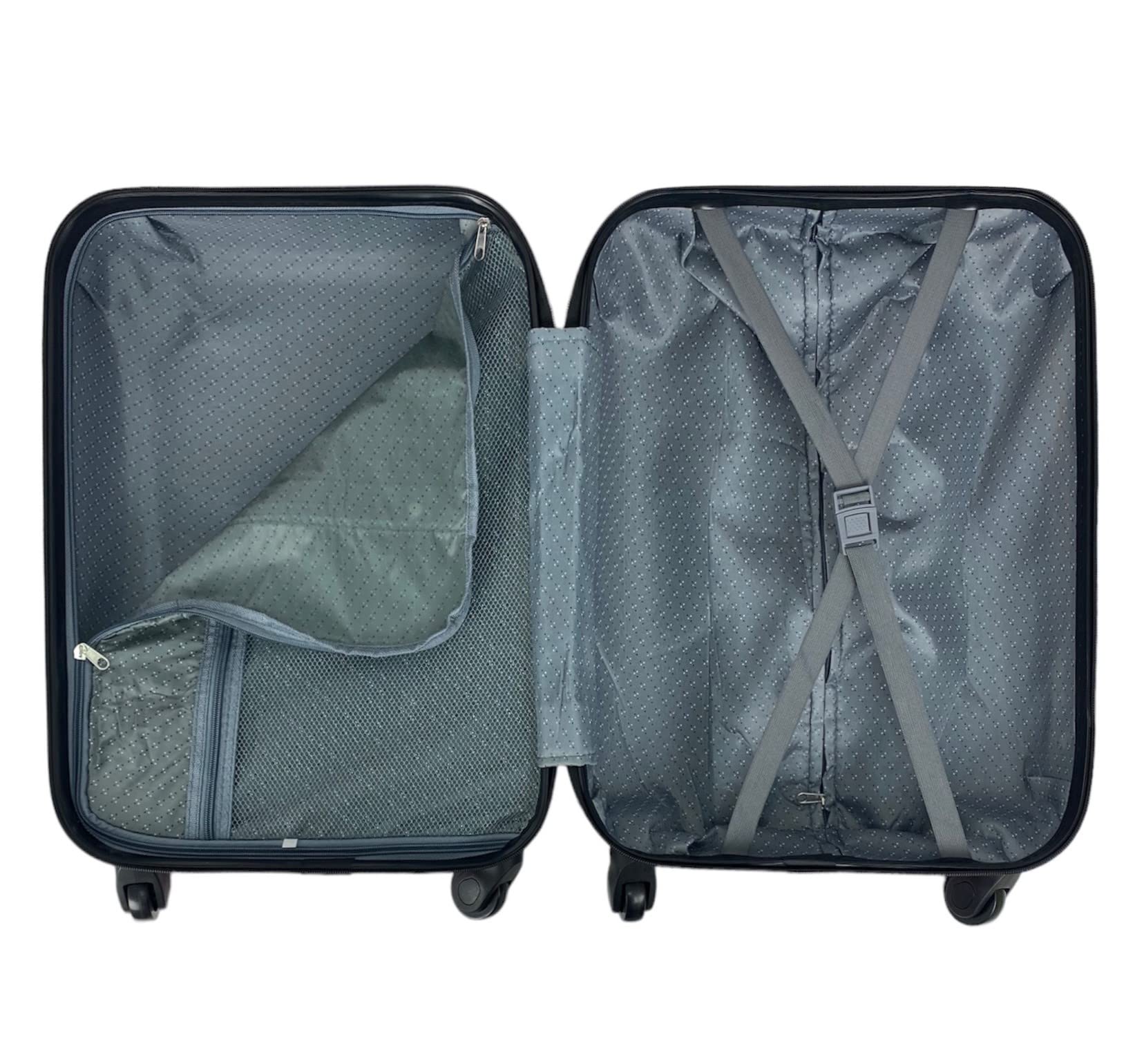 ded Maleta Grande Equipaje para Viajar en avión de Bodega 4 Ruedas giratorias 360º Color Verde Agua 75x45x28cm