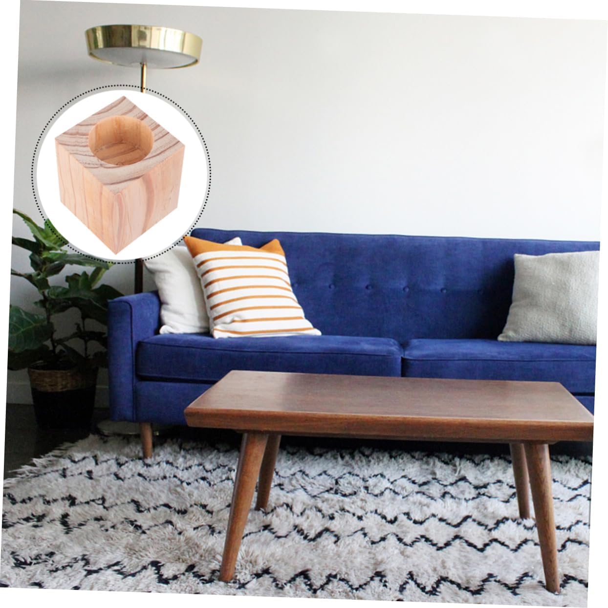 Ipetboom Solid Wood Round Table Risers Increase Height by Furniture Lifters for Chairs and Tables Pine Wood with Rounded Edges Strong Stability and Comfort