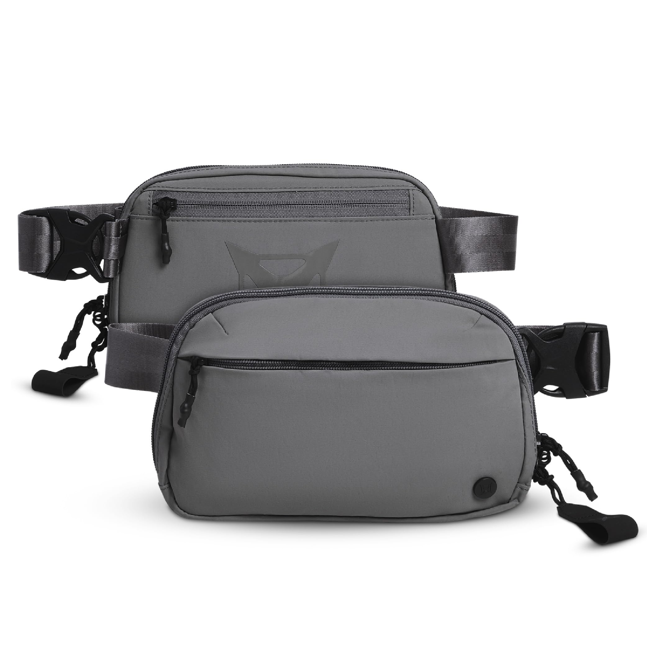 Vertx Everyday Fanny Pack 2.1 - Sleek and Functional Waist Pack for Travel, Hiking, and Everyday Adventures, Unisex Design, Wolf Grey - One Size
