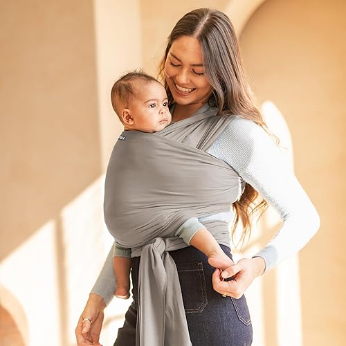 Miniatura 3 de Moby Basics - Portabebés para recién nacidos a niños pequeños (8-33 libras), portabebés, diseño ligero y manos libres, ajustable para todo tipo de