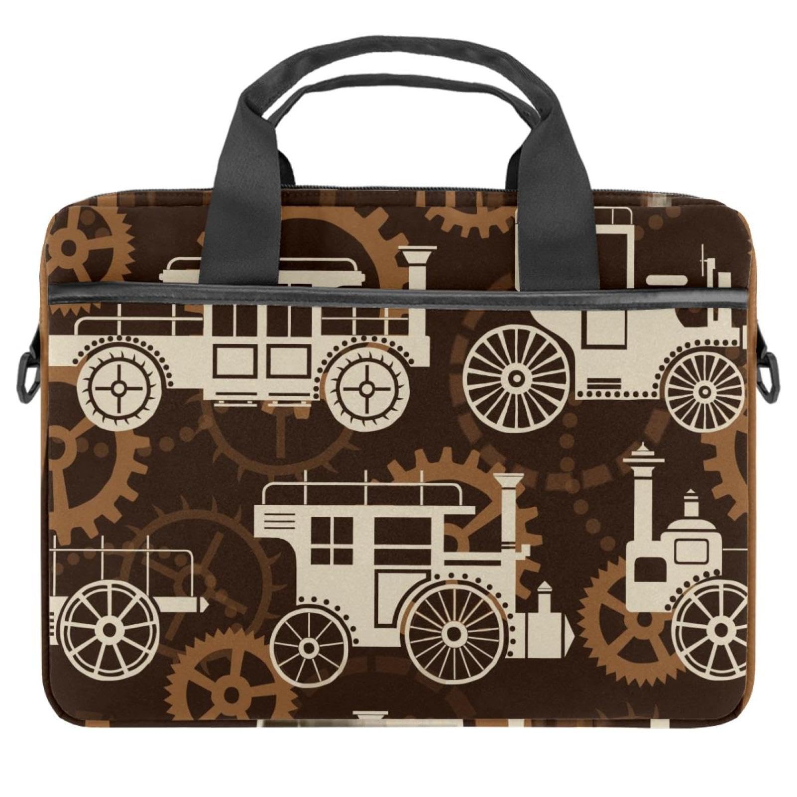 Maletín bandolera retro Steampunk para laptop de 13 a 14.5 pulgadas multicolor 8
