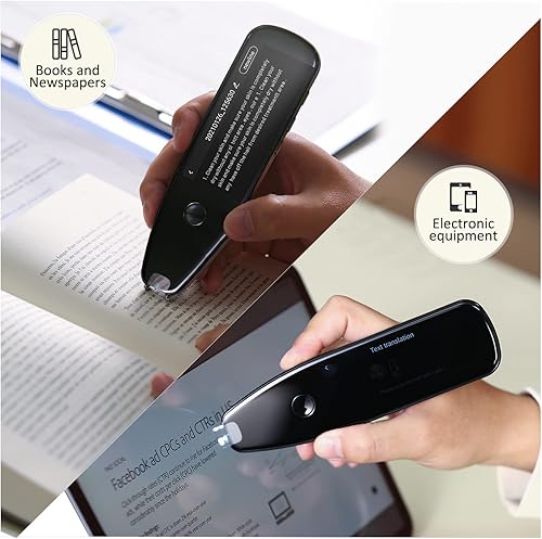 Miniatura 5 de vormor Lector de escáner, lápiz, dispositivo de traductor de idiomas, soporte de voz Diccionario en tiempo real, traductor de texto a voz OCR/WiFi