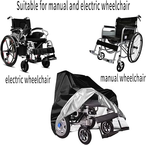 Miniatura 3 de Funda para silla de ruedas, funda para silla de ruedas eléctrica, funda para silla de ruedas para almacenamiento, funda impermeable para scooter de