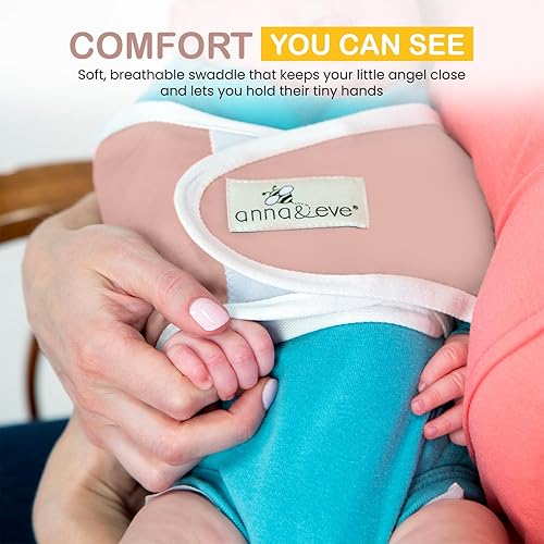 Miniatura 7 de Banda Anna & Eve para envolver brazos de bebé, L, Rosado