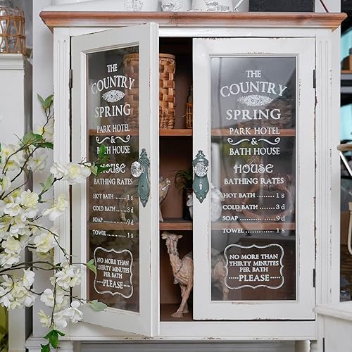 Miniatura 4 de SOFFEE DESIGN 2 tiradores de cajón de armario vintage, manijas de armario desgastadas con perilla de resina transparente, pomos de puerta para