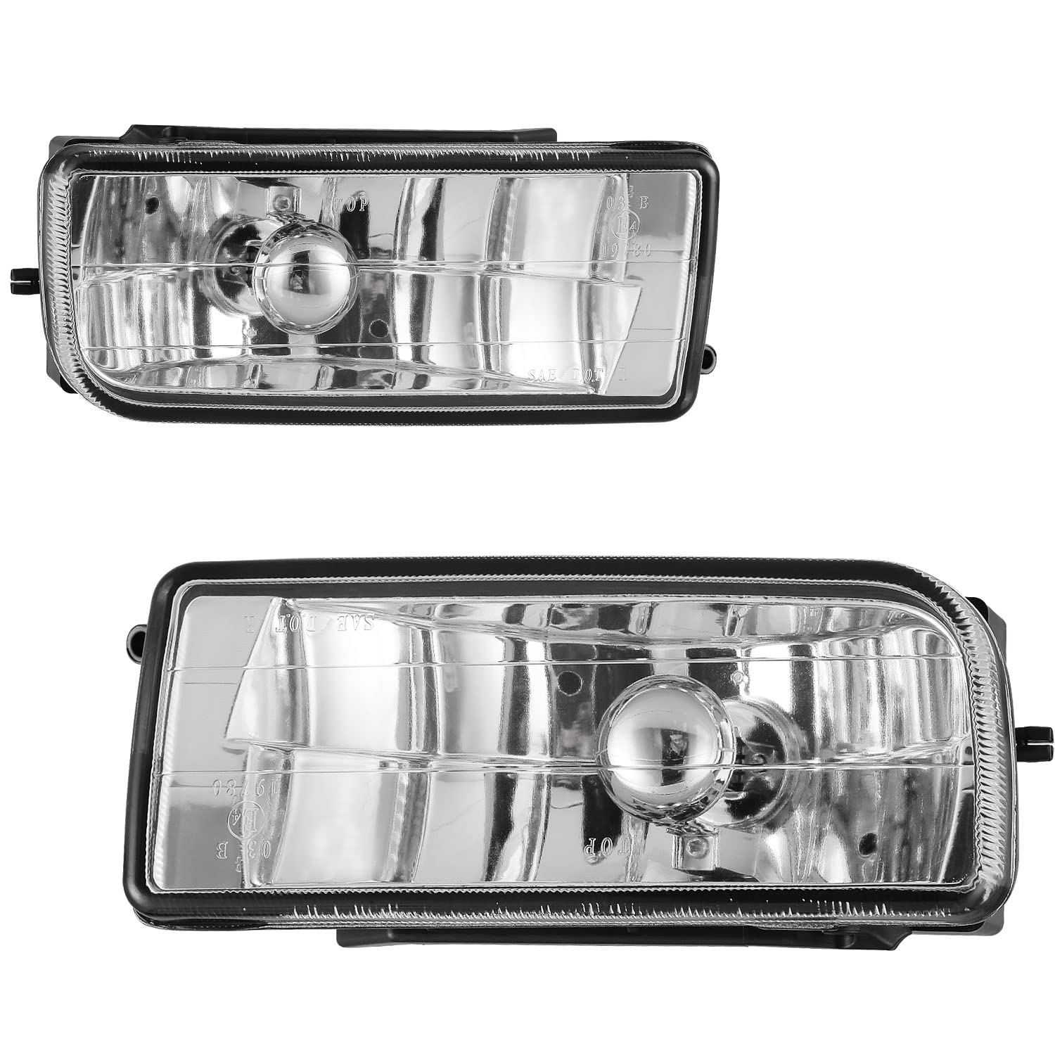 ROXX Fog Lights Fits For 1992-1999 BMW 318is/318i w/ E36 Body 1995-1999 BMW 318ti w/ E36 Body/320i/325is/325i w/1328is/w 323i w/s E36 Body 1994-1999 BMW M3 with H1 12V55W Halogen Bulbs(Clear Lens)