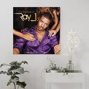 Amazon.com: BRYMOR Ray J For The Love of Ray J Canvas Art