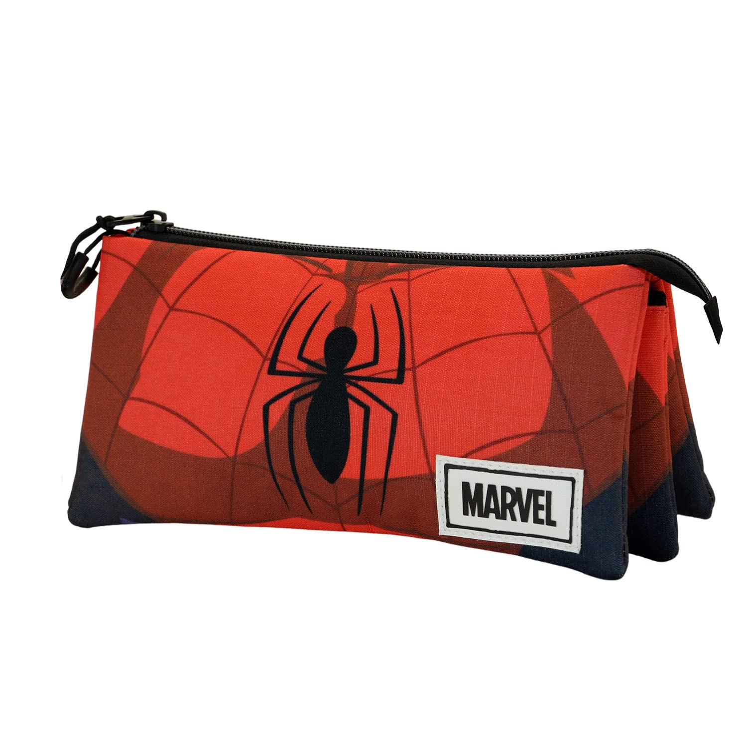 Marvel Spiderman Suit-Estuche Portatodo Triple ECO, Rojo, 23 x 11 cm