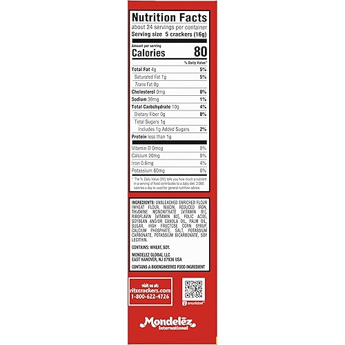 Miniatura 3 de Galletas RITZ con un toque de sal, aperitivos para niños y adultos, bocadillos para el almuerzo, 13.7 oz